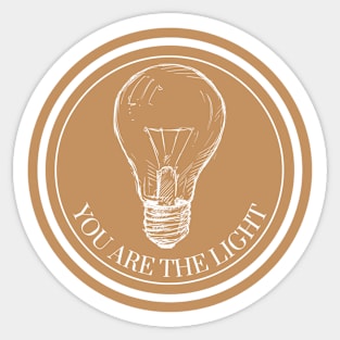 you are the light Sticker